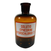 Bouteille de pharmacie vintage Solution Ephedrini Hydrochloridi 2% - laboratoire soviétique, Estonie
