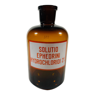 Vintage pharmacy bottle Solution Ephedrini Hydrochloridi 2% - Soviet laboratory, Estonia
