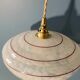Suspension ou baladeuse globe en verre de Clichy 1950