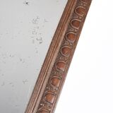 Large rectangular mirror, vintage art deco, dated 1926