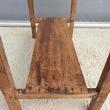 Rimmed table Norman country console in Pine