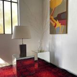 1950s wooden table lamp