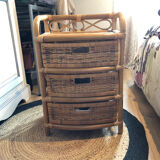 Commode en rotin