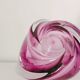 Purple crystal ashtray Val Saint Lambert trident model