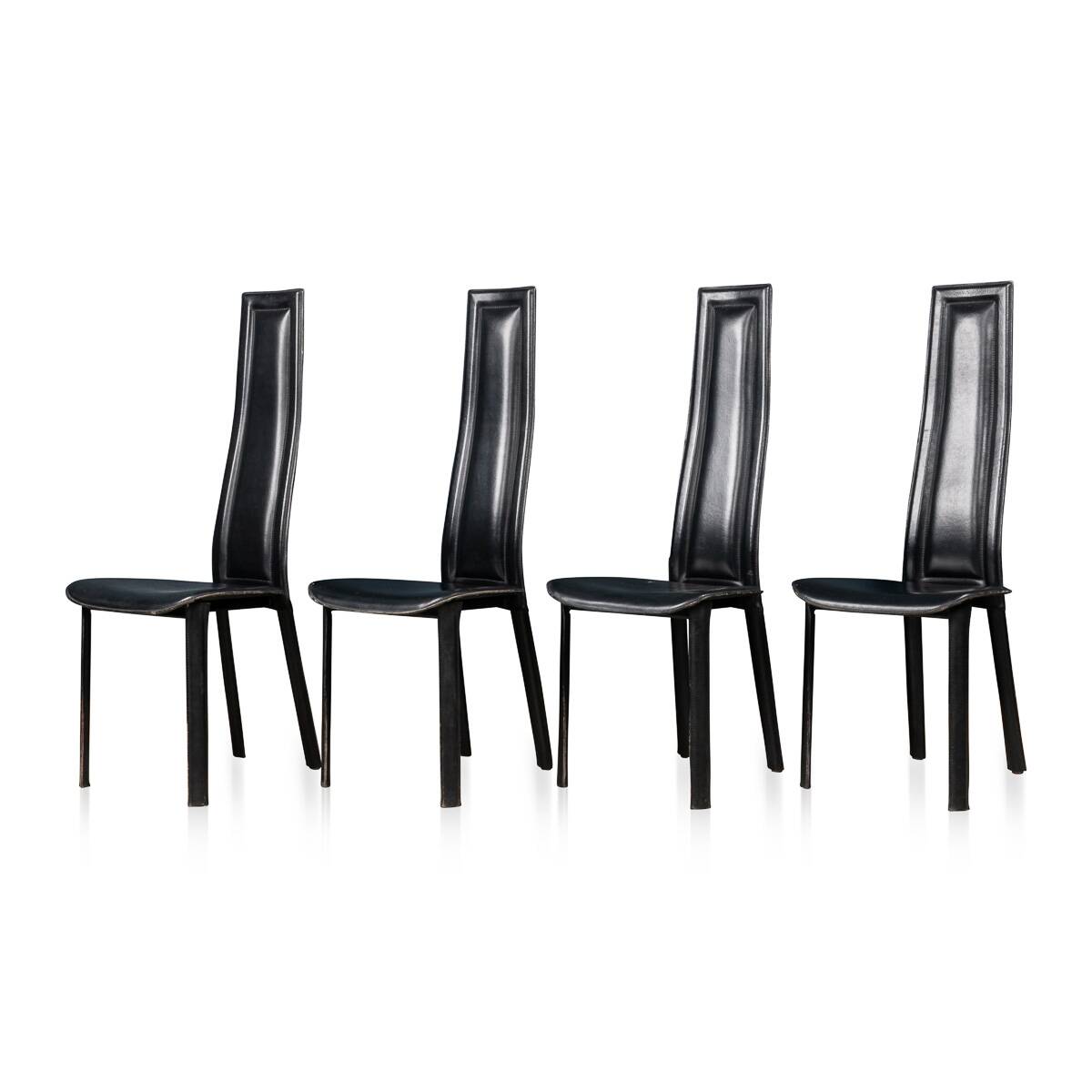 20thC ITALIAN SET OF FOUR "ALICE" DINING CHAIRS BY GIORGIO CATTELAN