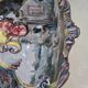 Large centrepiece in earthenware, hand-painted: Jules Verlingue workshop