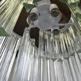 Trilobo pendant lamp in Murano glass by Venini, 1960s.