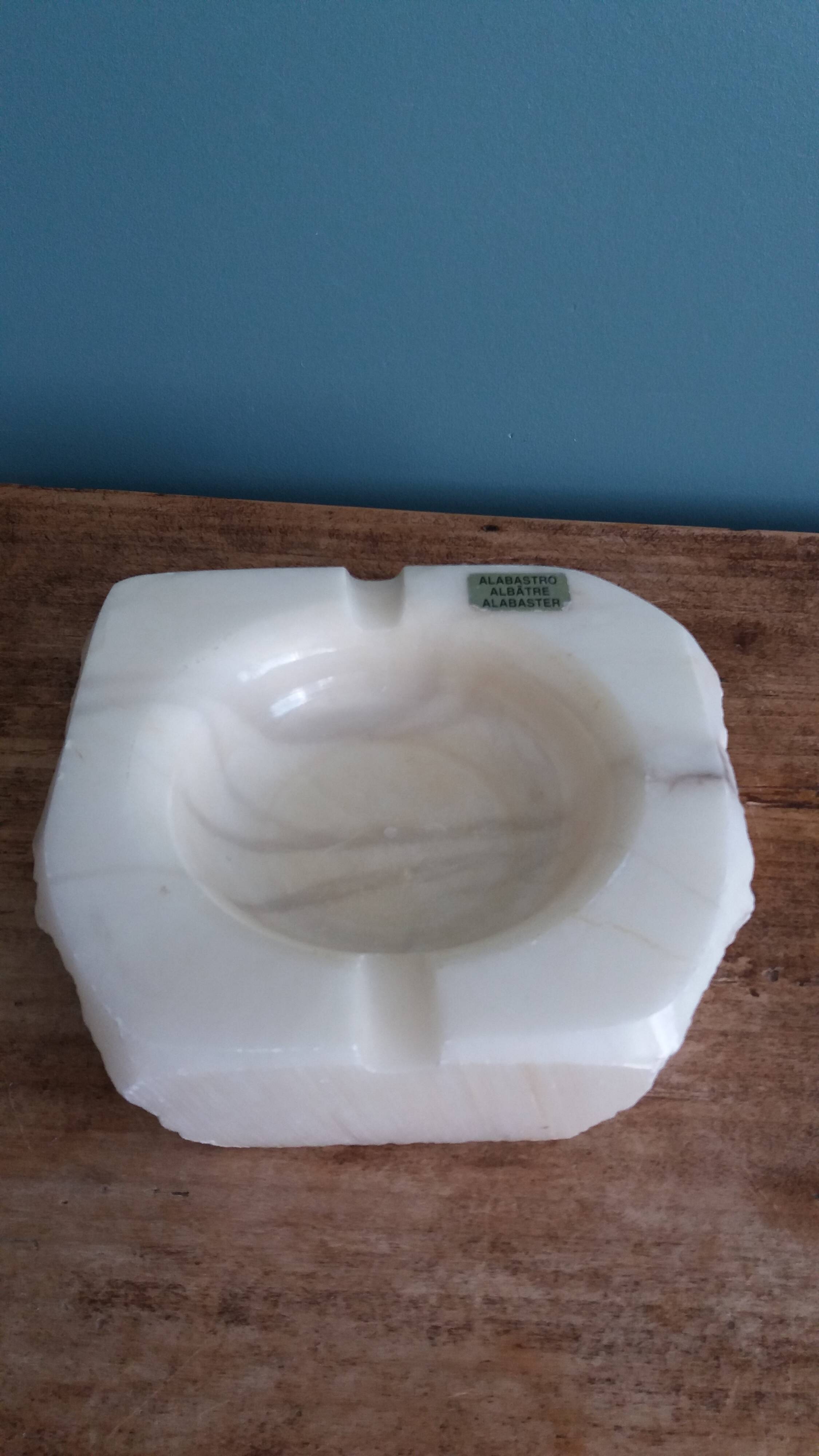 Alabaster ashtray, Italy