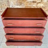 Vintage chest of drawers with 4 drawers, splayed legs circa 1960s