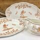 6 Longchamp soup plates Moustier Olérys decor