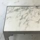 Console métal et marbre de carrare