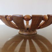 Teak fruit basket Scandinavian style 60s 70s