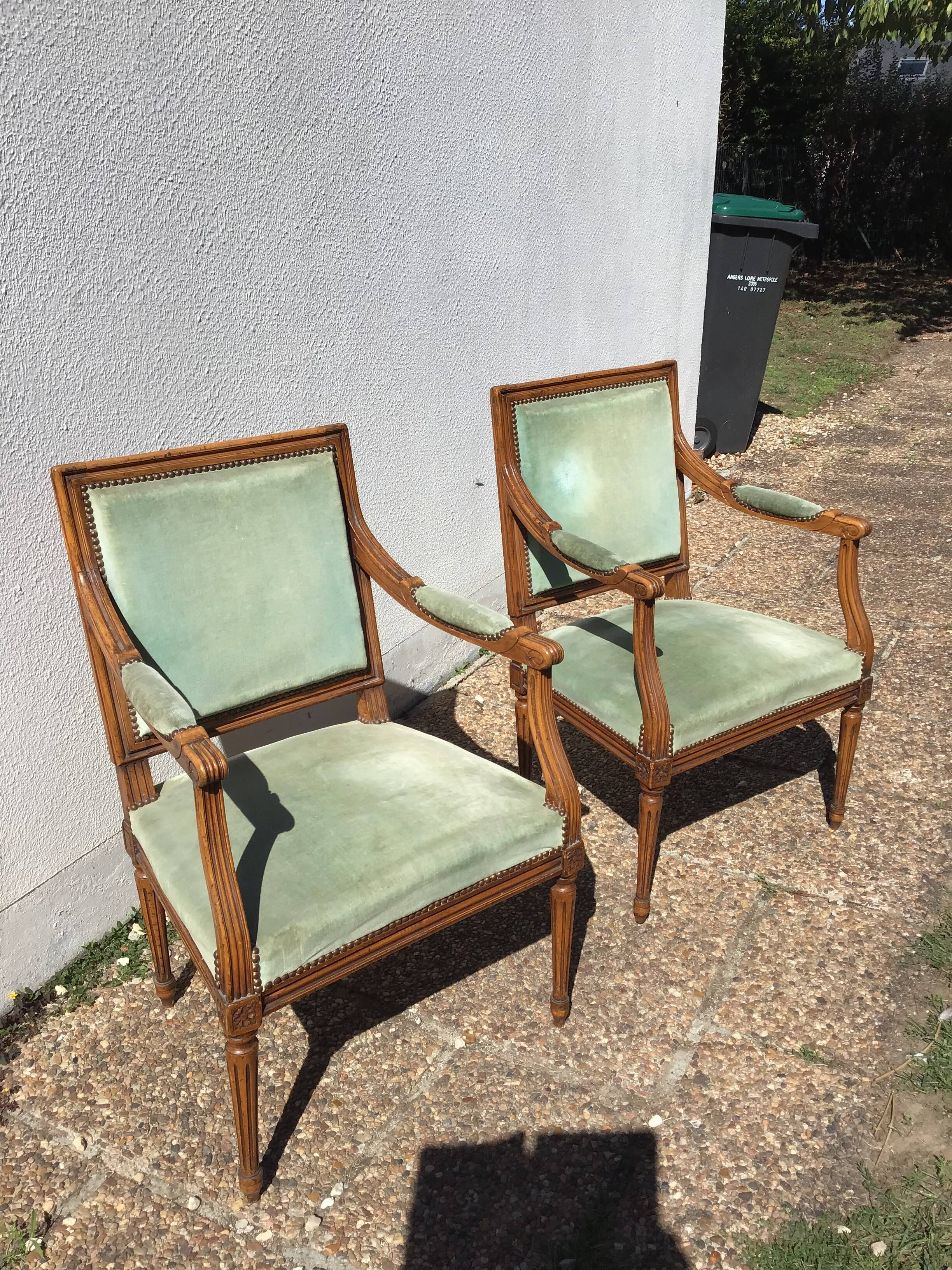 Pair of armchairs