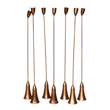 A set of 7 pendants. France 1960s.