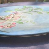 Plat decoratif à décor de fleurs de cerisier