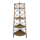 Rattan corner shelf