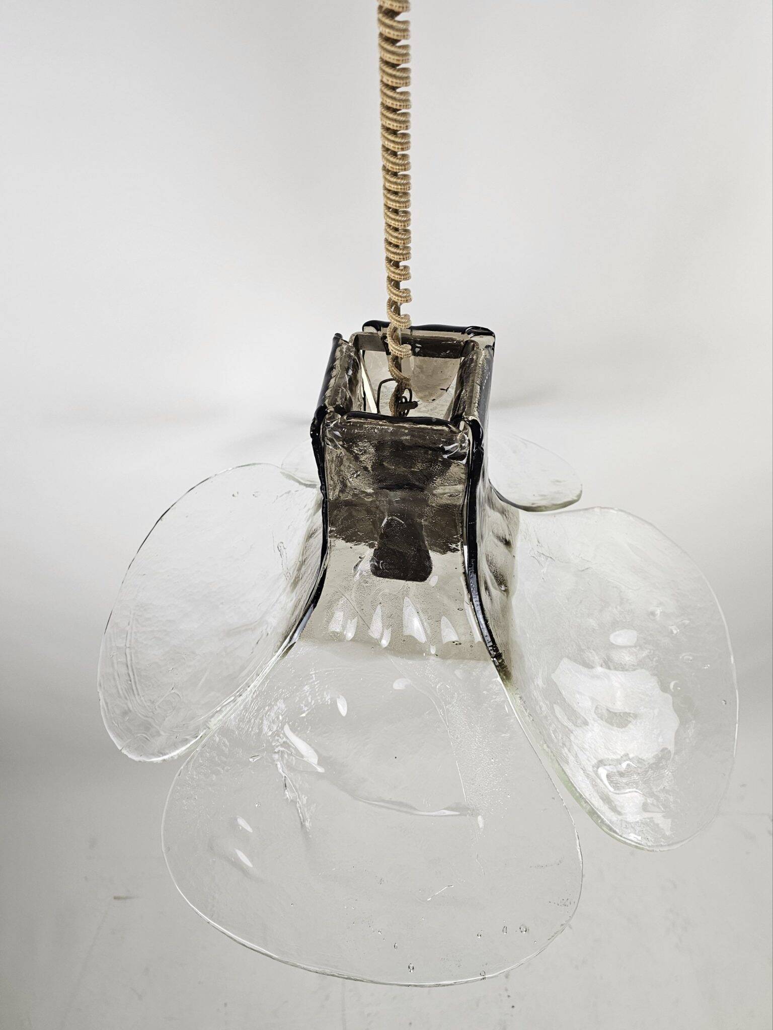 Tulip pendant lamp by Carlo Nason for Mazzega 1970s