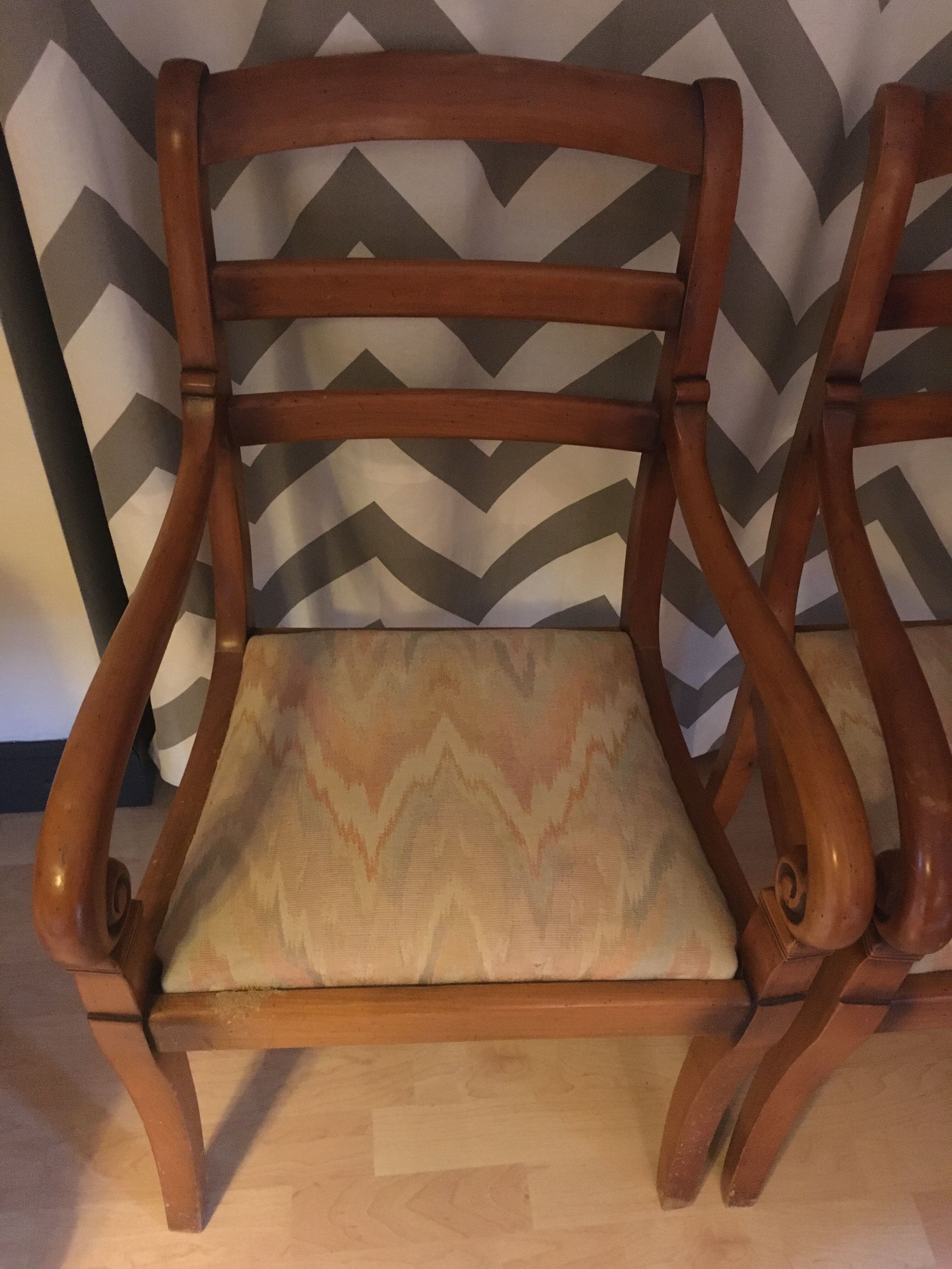 Pair of cherry armchairs