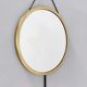 Vintage round wall mirror mod. "vipera" by corrado corradi dell'acqua, italy