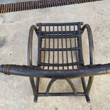 Rocking-chair en rotin noir