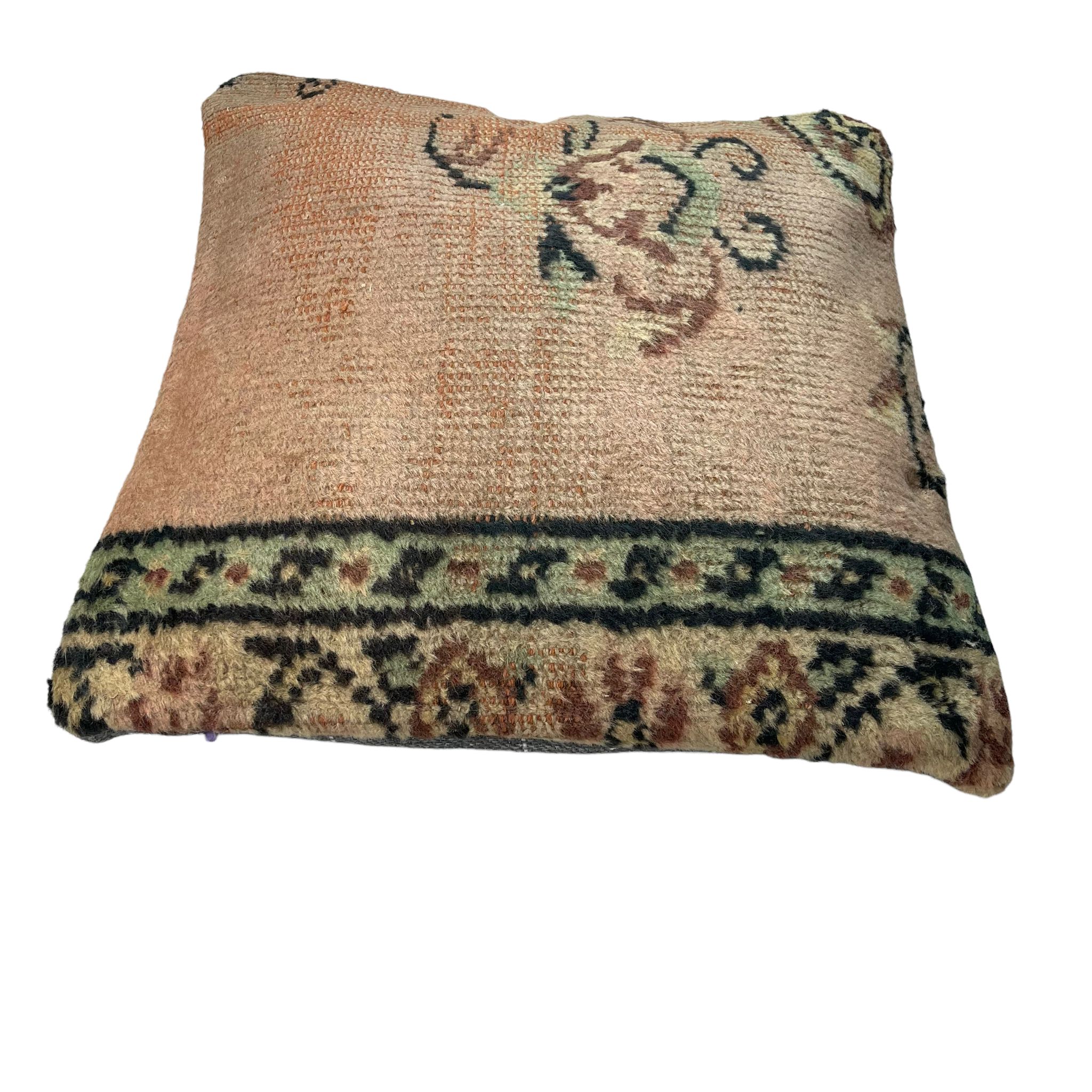 Housse de coussin de tapis turc vintage 45 x 45 cm