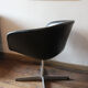 Pair of Pierre Paulin leather armchairs for Artifort 60s