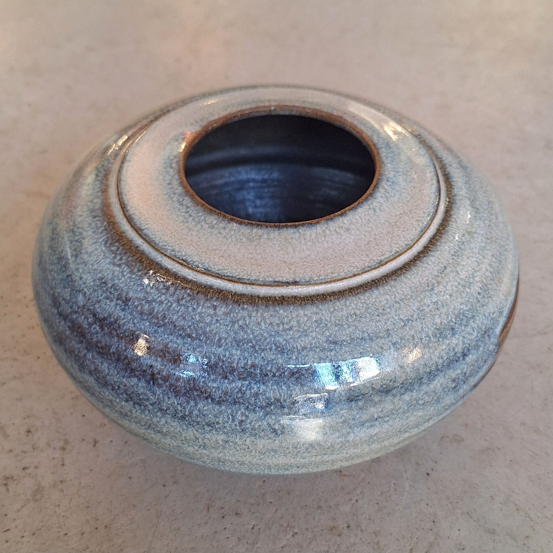 Glazed ceramic vase by Nadia and Alain Pinel