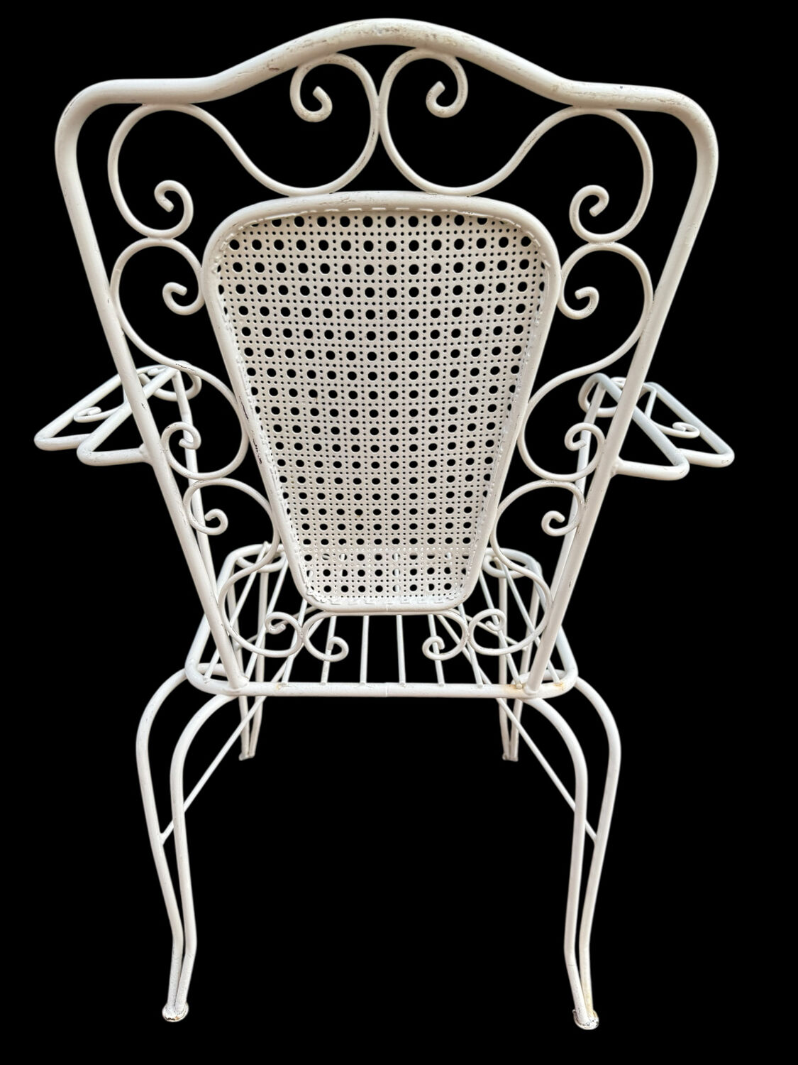 4 Provençal wrought iron armchairs from the 60s