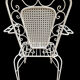 4 fauteuils Provençaux en fer forgé 60’s