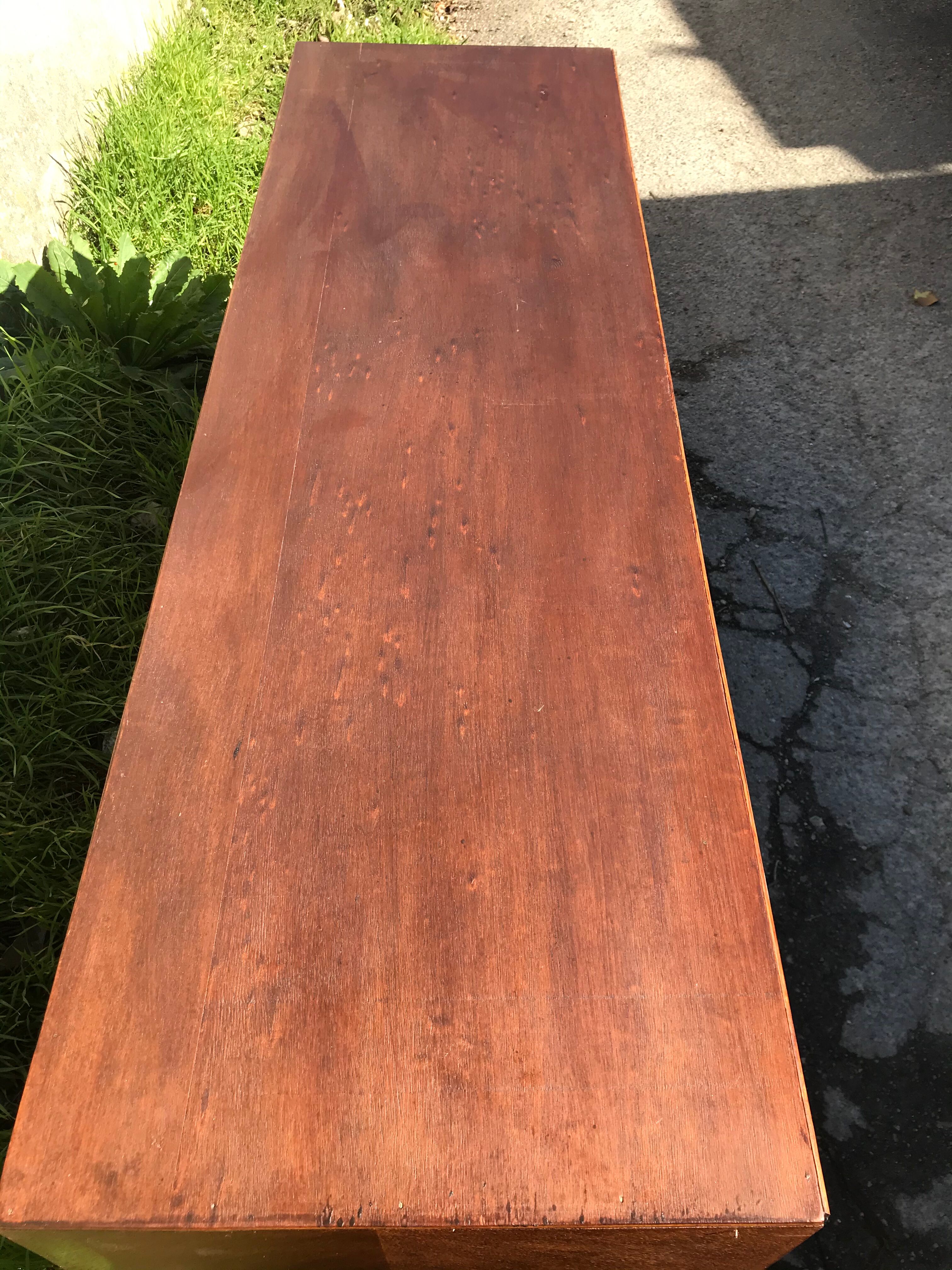 Small vintage wooden line 60s