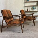 Fauteuil boomerang vintage