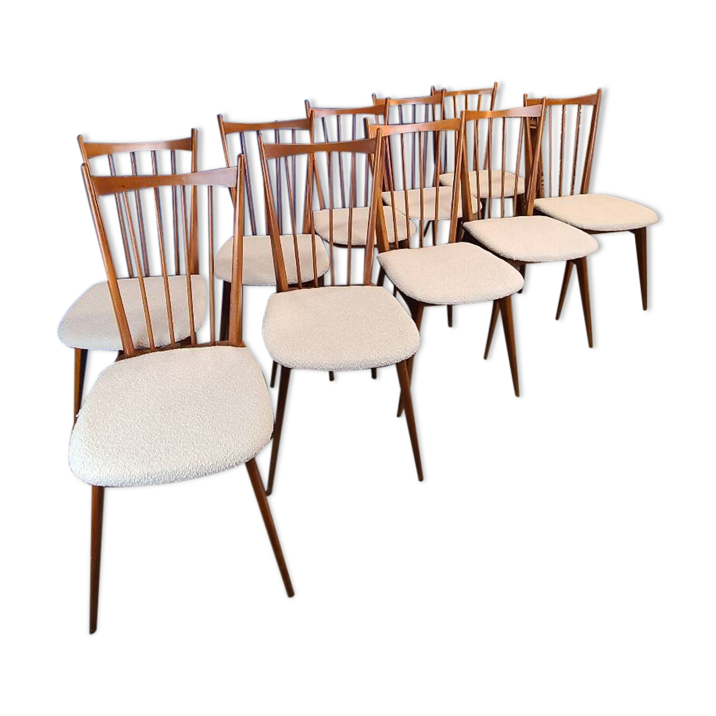 Chaises années 60 scandinave rénovées
