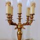 Lampe chandelier en bronze