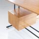 Mid- Century Modern Writing Desk, Brass and Metal, Italy 1960s