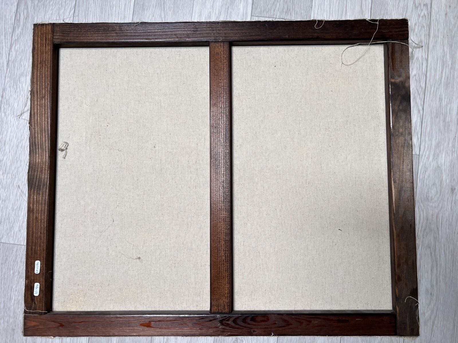 Still life painting of grapes and apples.