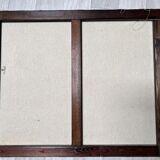 Still life painting of grapes and apples.