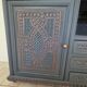 Buffet syrien gris anthracite et cuivre