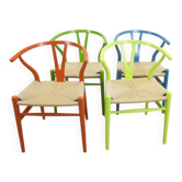 Set of 4 Wishbone CH24 chairs by Hans J. Wegner for Carl Hansen & Søn