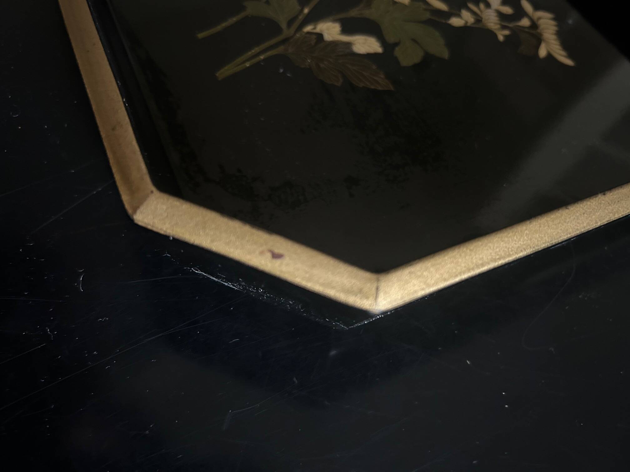 Japanese lacquered plateau 1970/1980