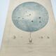 Old engraving from 1838 - Sky and universe - Original astronomical board