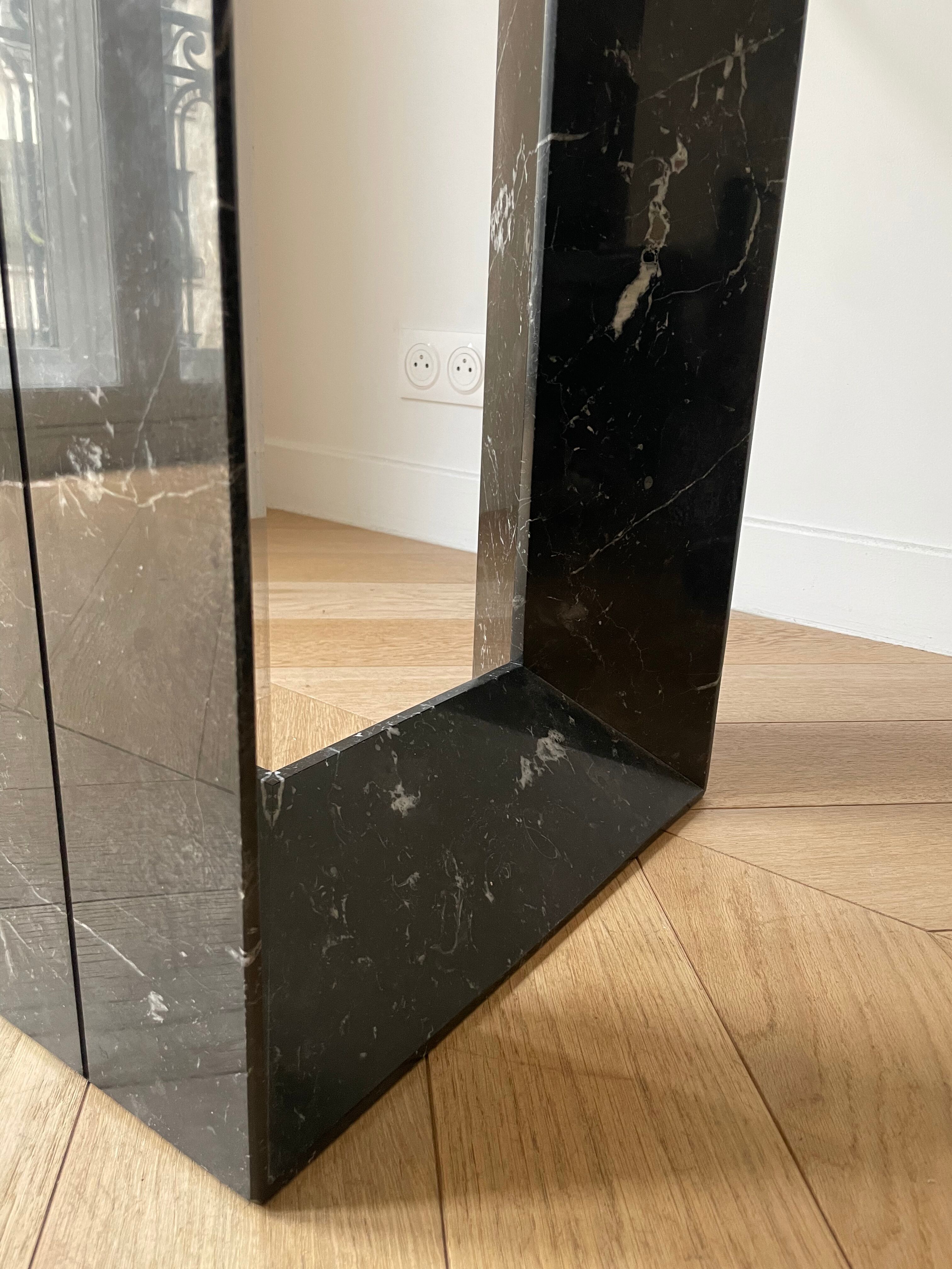 Console vintage en marbre noir de Cattelan Italia