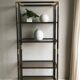 Metal and glass shelf - Italy, 1970s