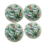 Art Nouveau dabbling plates