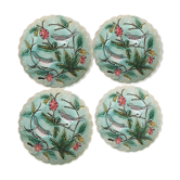 Art Nouveau dabbling plates