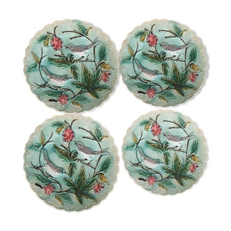 Art Nouveau dabbling plates