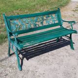 Cast iron and wood bench 1900