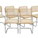 Set of 6 Cesca B32 chairs – Bauhaus design inspired by Marcel Breuer