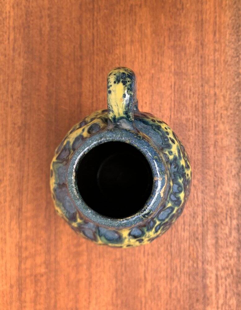 Mid-Century West German vase in WGP Fat Lava pottery by Scheurich, 1960s.