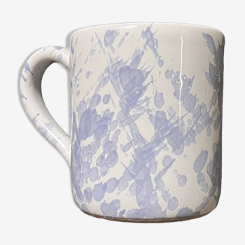 Sky blue dots mug