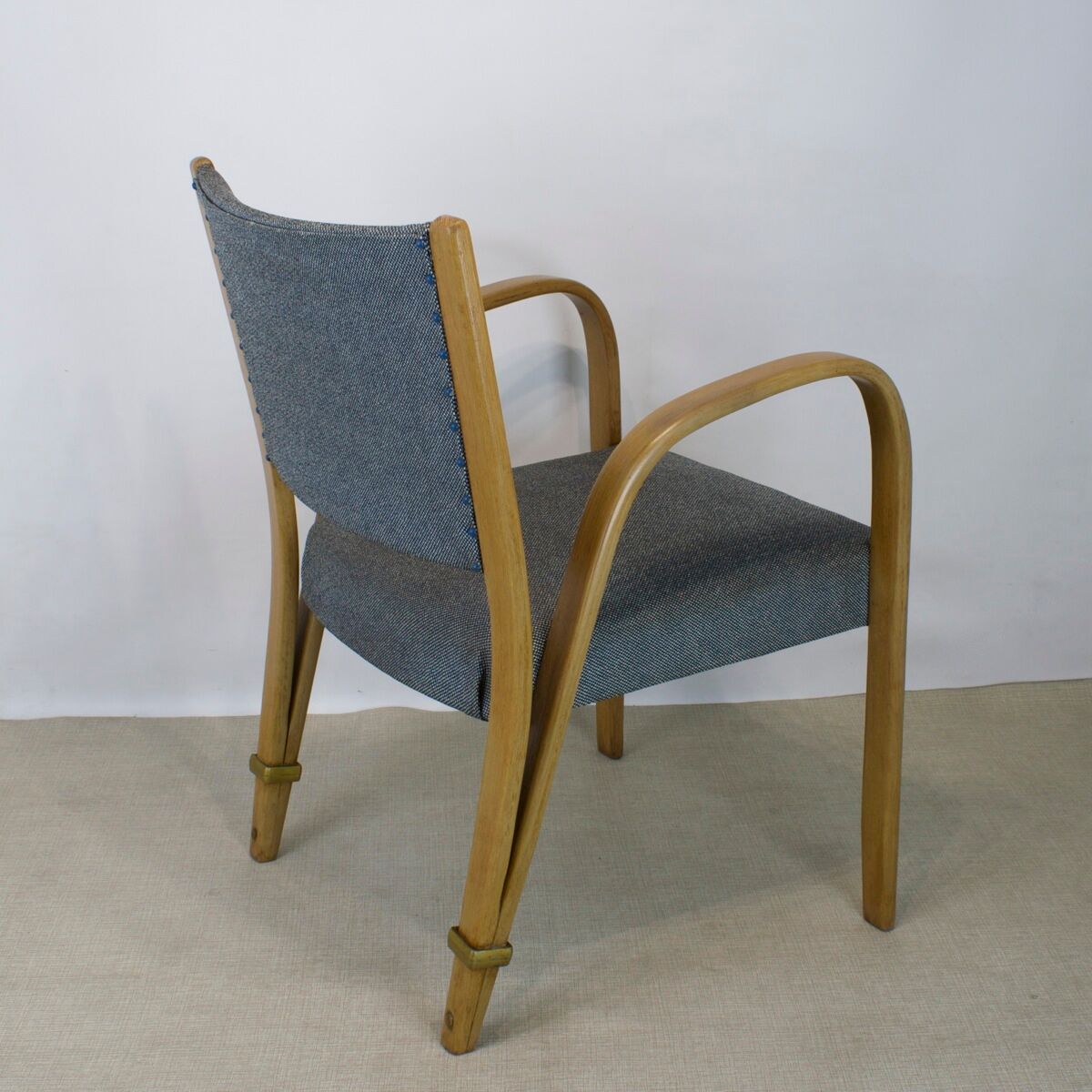 Bridge Bow Wood armchair for Steiner, 1950
